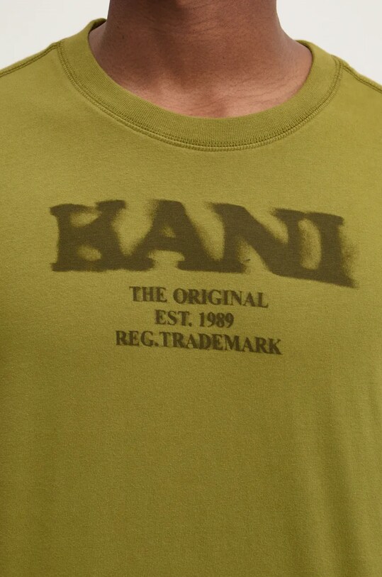 Хлопковая футболка Karl Kani 60300095 зелёный