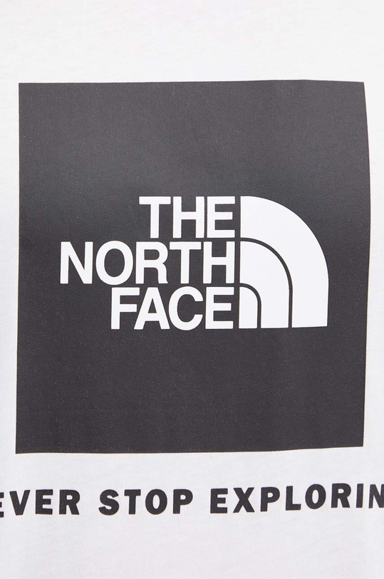 Βαμβακερό μπλουζάκι The North Face S/S Raglan Redbox Tee NF0A87NJFN41 λευκό