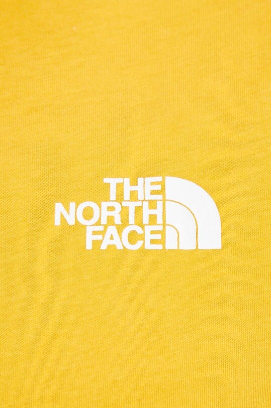 Bavlněné tričko The North Face S/S Redbox Tee NF0A87NPZU31 žlutá