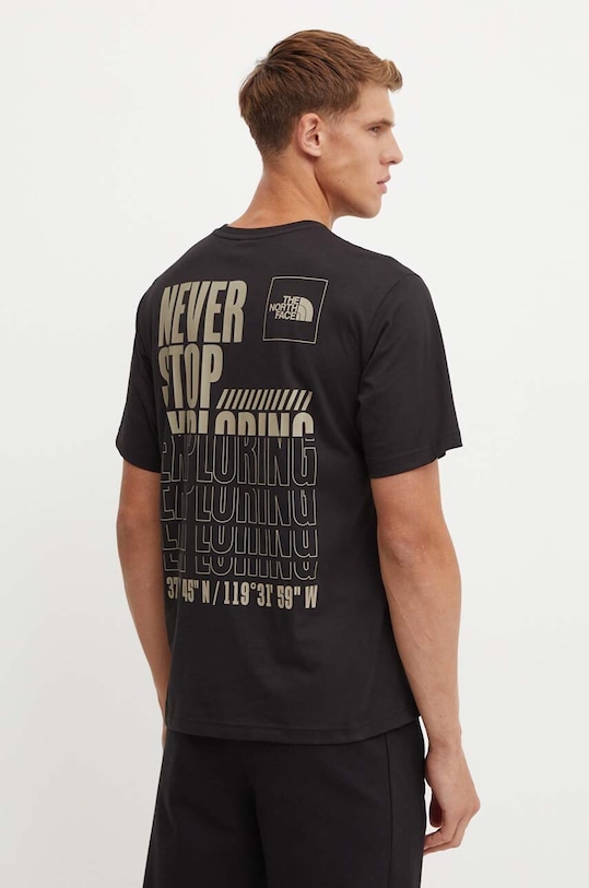 Oblečení Bavlněné tričko The North Face Coordinates Tee NF0A89DAJK31 černá