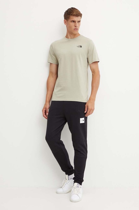 The North Face t-shirt bawełniany Redbox Tee Infill 2 NF0A8A3R9IT1 szary AW24