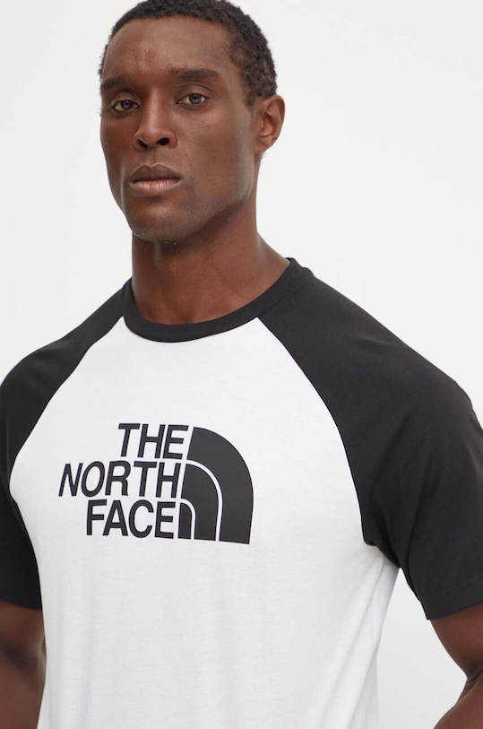 Tričko The North Face Raglan Easy Tee potisk bílá NF0A8A6EFN41