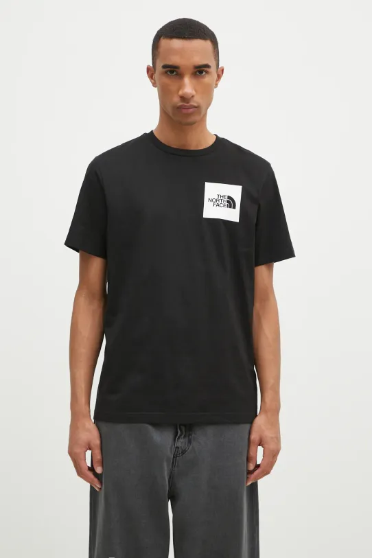 The North Face t-shirt Fine Tee regolare nero NF0A8A6MJK31