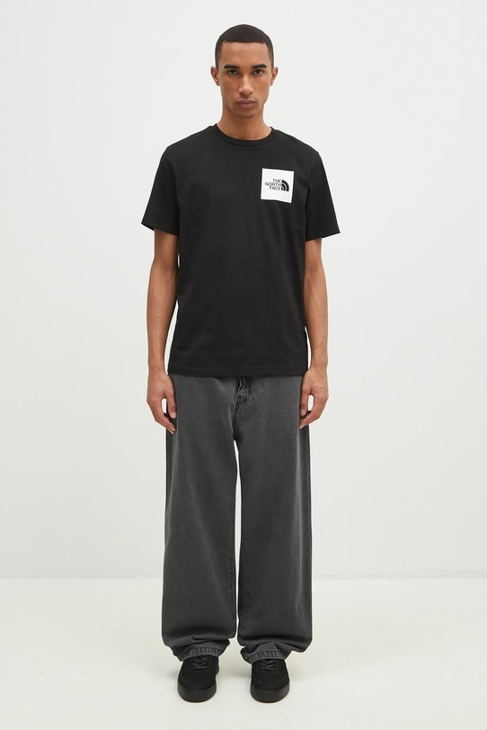 The North Face t-shirt Fine Tee NF0A8A6MJK31 nero