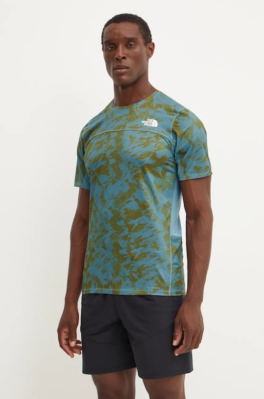 Sportovní tričko The North Face Sunriser slim modrá NF0A84KN4HI1