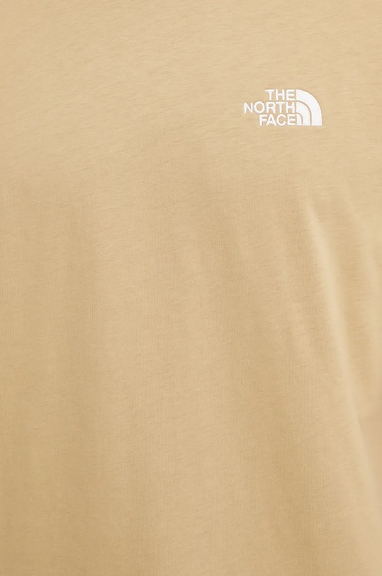 The North Face tricou din bumbac Essential Oversize Tee NF0A87NRLK51 bej