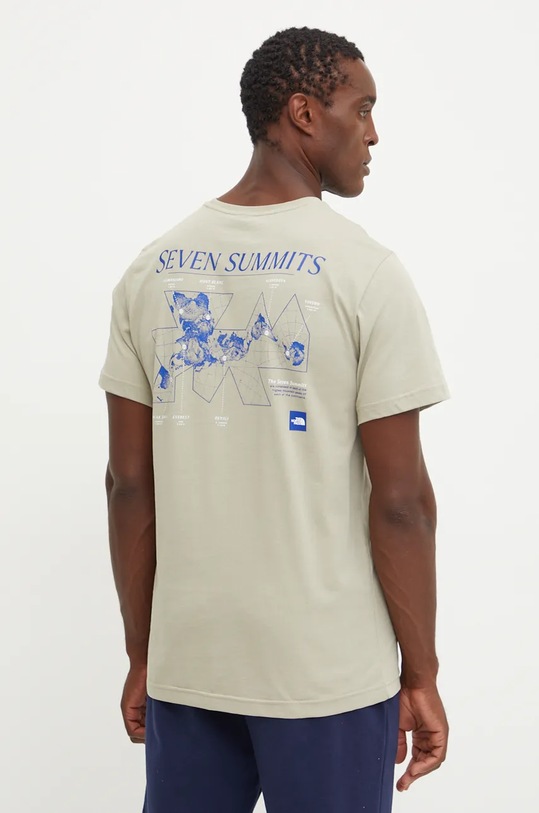 Ruházat The North Face pamut póló Tee Topographic NF0A89DQ1I41 zöld
