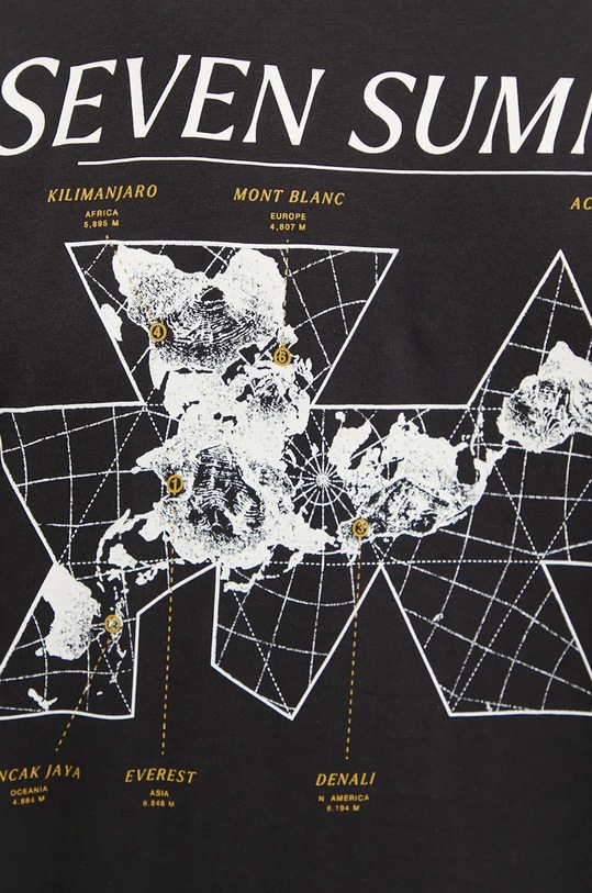 The North Face cotton t-shirt Tee Topographic NF0A89DQJK31 black