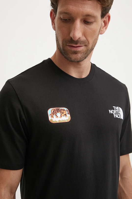 Bavlnené tričko The North Face Climb potlač čierna NF0A8AZX42I1