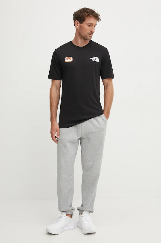 Bavlnené tričko The North Face Climb NF0A8AZX42I1 čierna AW24