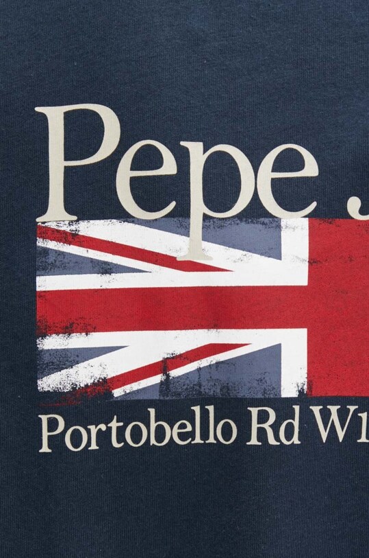 Хлопковая футболка Pepe Jeans ALFIE PM509431 тёмно-синий