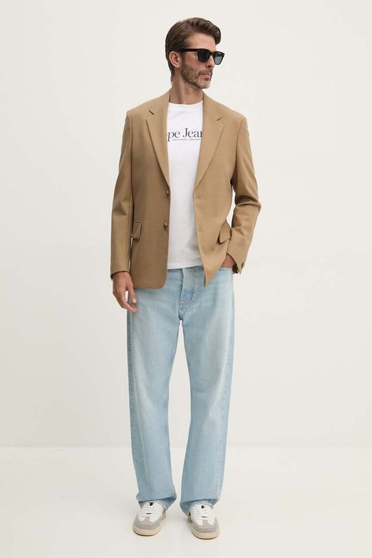 Pepe Jeans t-shirt bawełniany ALBERT PM509432 biały AW24