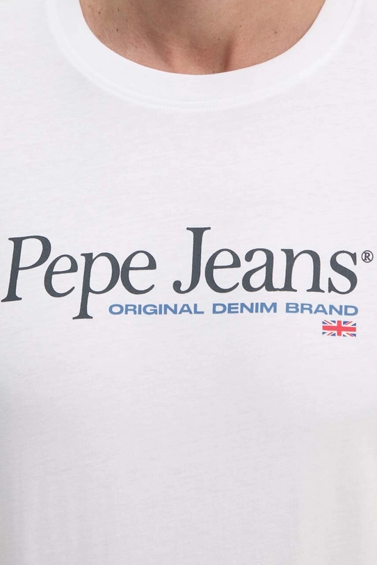 Бавовняна футболка Pepe Jeans ALBERT PM509432 білий