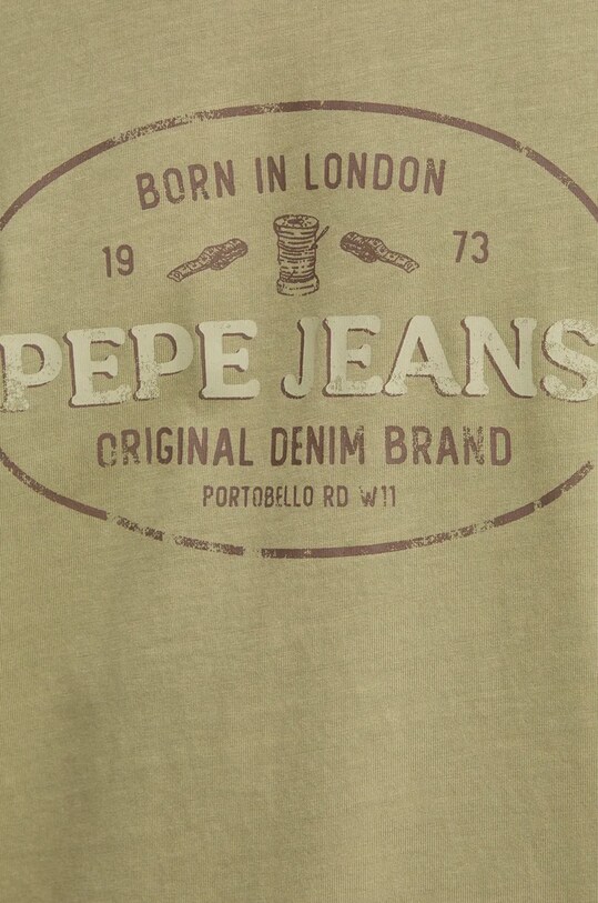 Pepe Jeans tricou din bumbac ANDER PM509621 verde