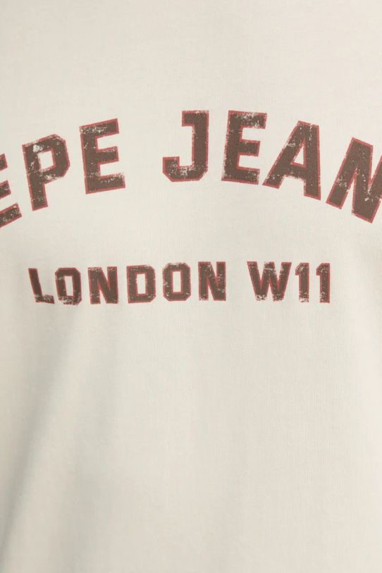 Хлопковая футболка Pepe Jeans ALDRIDGE PM509628 бежевый