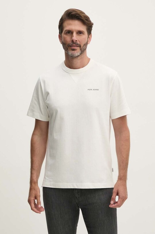 Pepe Jeans tricou din bumbac AUSTIN PM509631 alb AW24