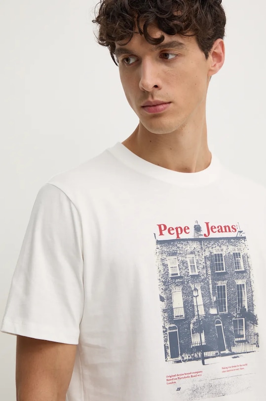 Бавовняна футболка Pepe Jeans SOREN TEE білий PM509635