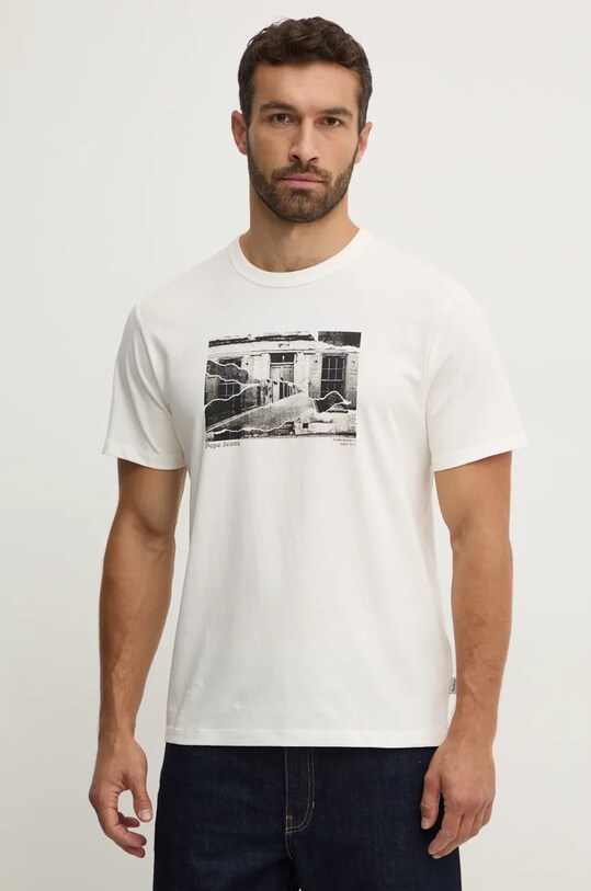 Футболка Pepe Jeans ARNEY хлопок белый PM509647