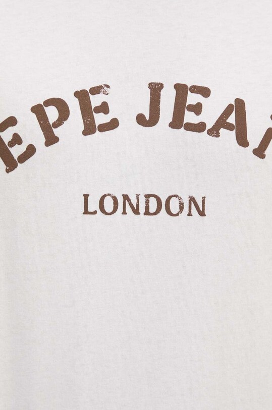 Бавовняна футболка Pepe Jeans ANWEN B PM509711 бежевий