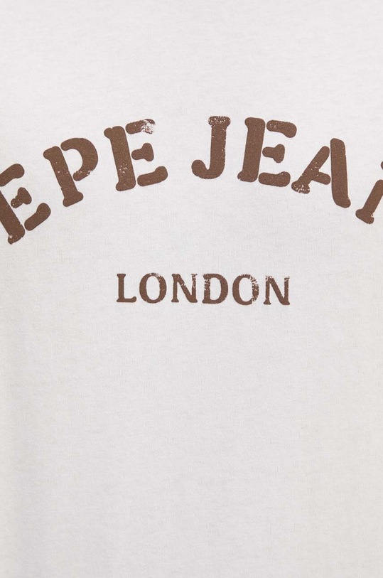 Bavlněné tričko Pepe Jeans ANWEN B PM509711 béžová
