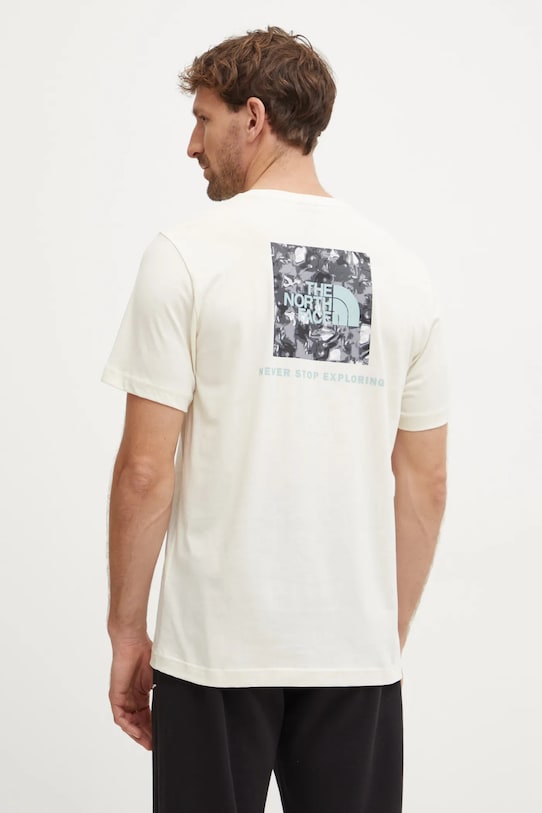 Îmbrăcăminte The North Face tricou din bumbac Redbox NF0A8A3Q9IY1 bej