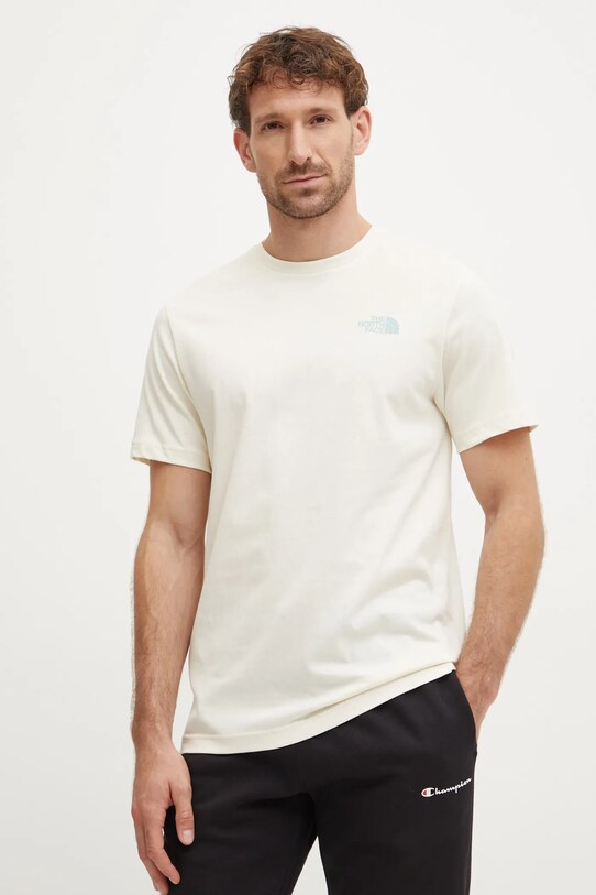 The North Face tricou din bumbac Redbox bej NF0A8A3Q9IY1