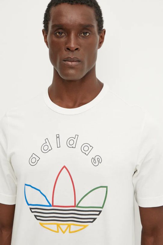 Футболка adidas Originals хлопок бежевый IW3237