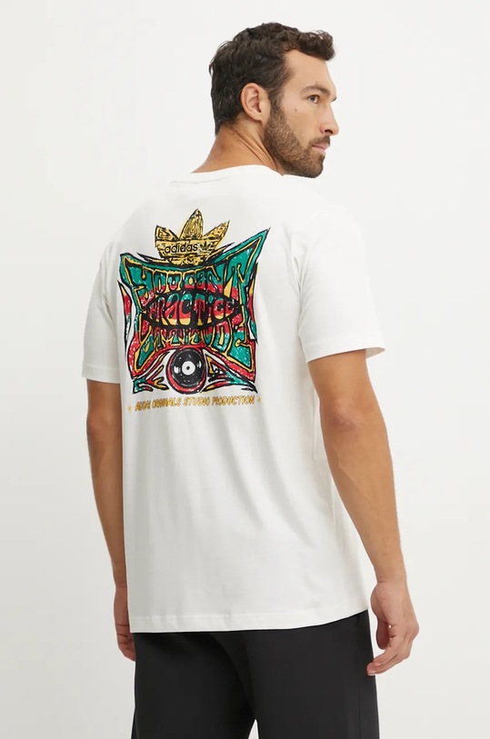 Бавовняна футболка adidas Originals бавовна білий IX6738