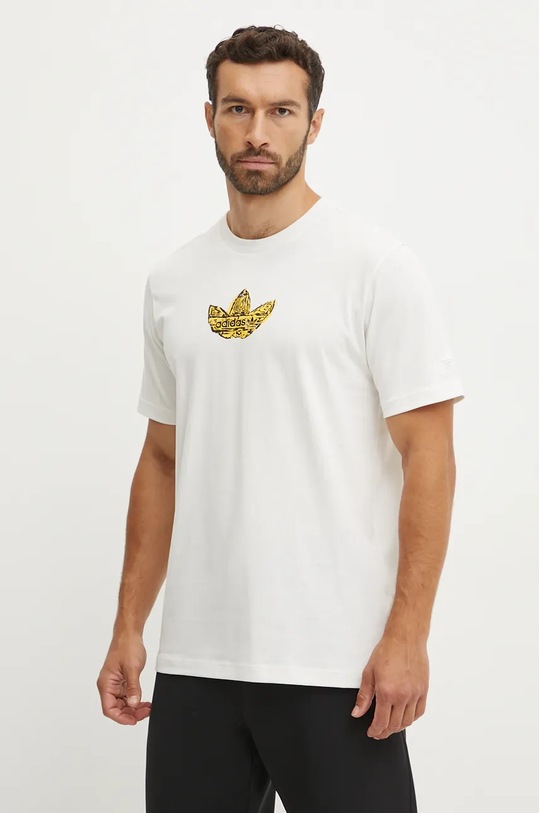 Бавовняна футболка adidas Originals IX6738 білий AW24