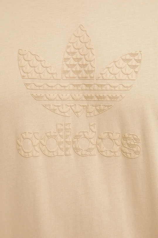 Bavlněné tričko adidas Originals IX6747 béžová