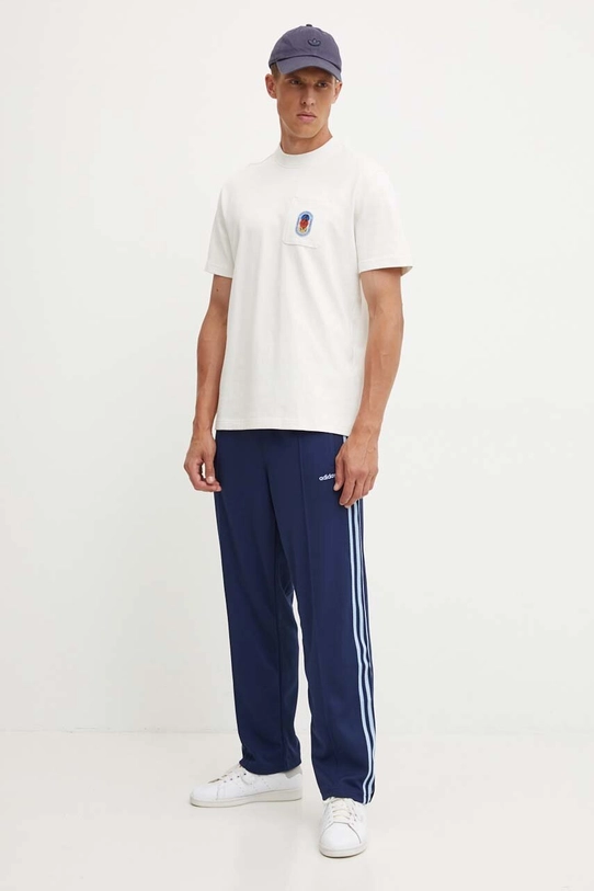 adidas Originals t-shirt bawełniany IX6754 beżowy AW24