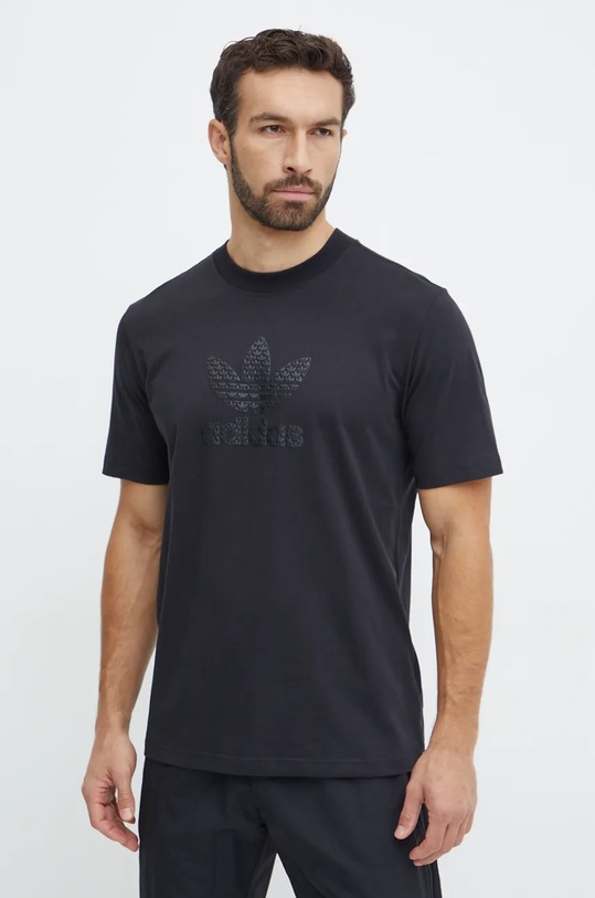 Bavlněné tričko adidas Originals černá IZ2527
