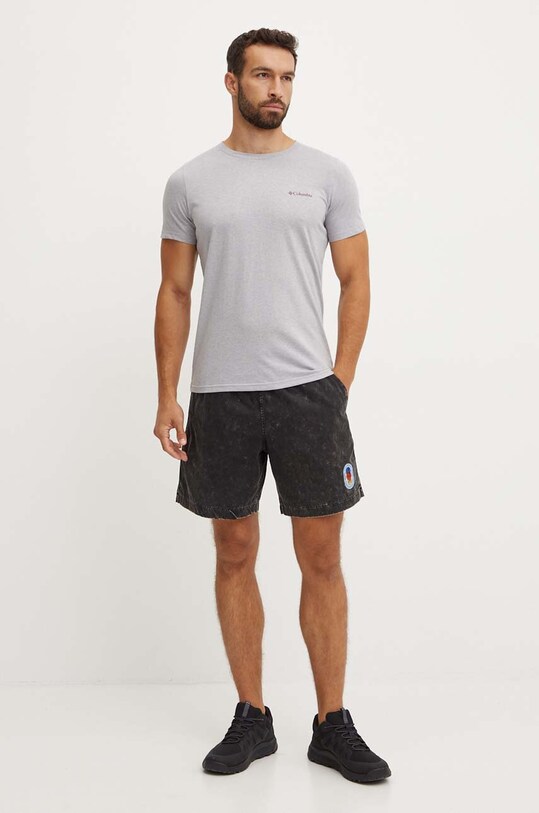 adidas Originals pantaloni scurti din bumbac IZ2548 gri AW24