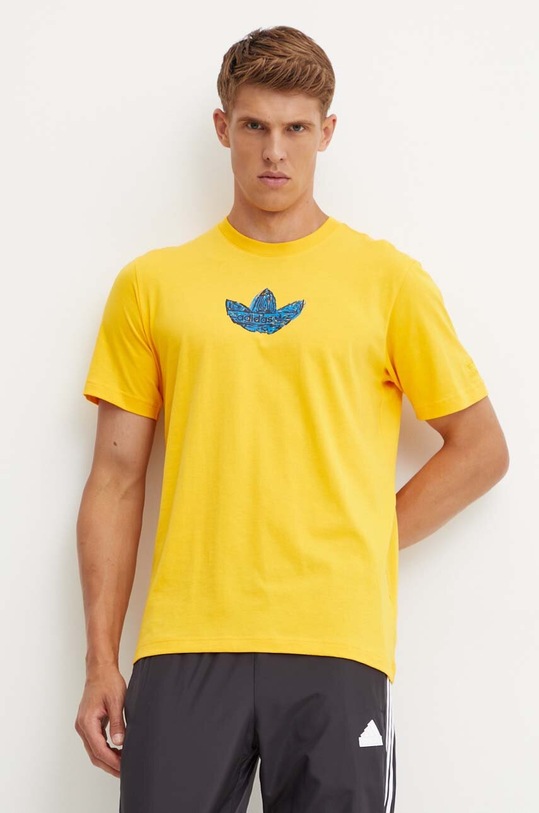 Bavlnené tričko adidas Originals žltá IZ2572