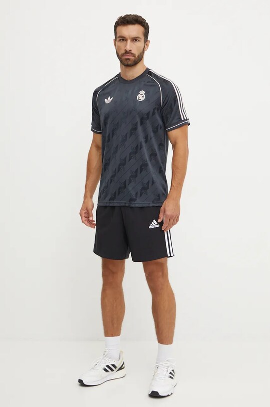 adidas Originals tricou Real Madrid JI9481 negru AW24