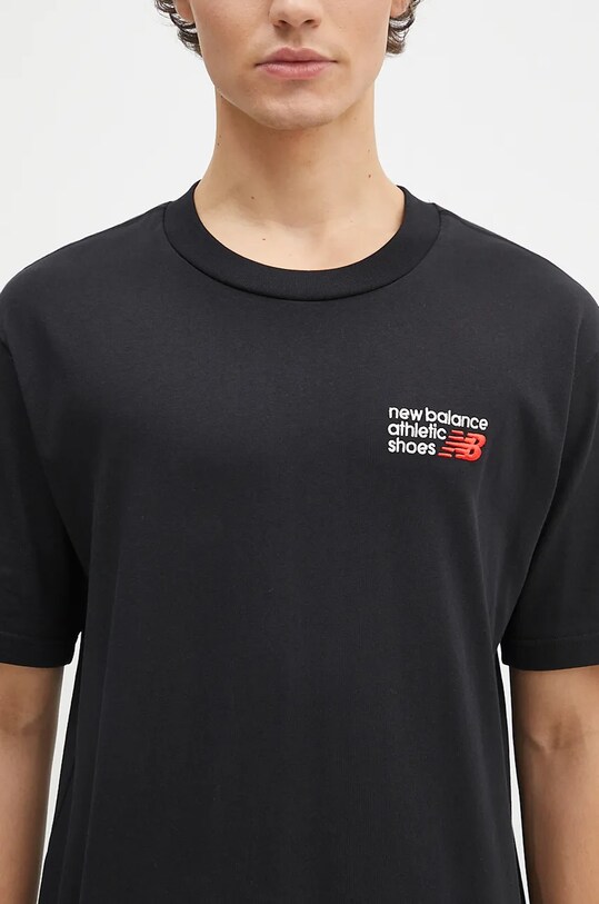 New Balance cotton t-shirt black MT41908BK