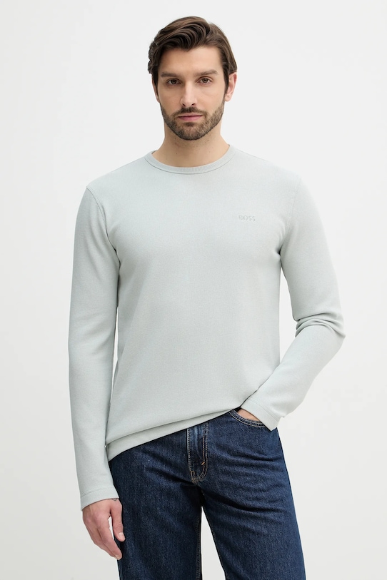 BOSS Orange longsleeve turkusowy 50520725