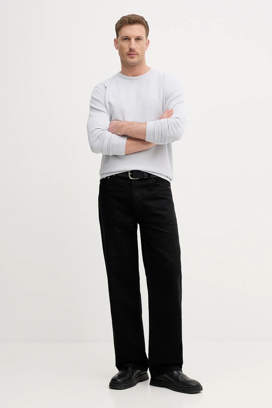 Majica dugih rukava BOSS Orange 50520725 siva SS26