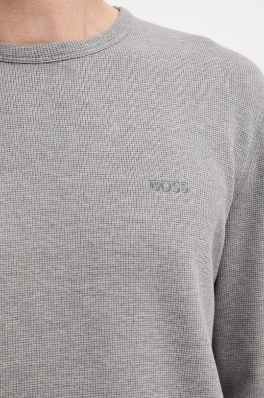 Tričko s dlhým rukávom Boss Orange 50520725 sivá