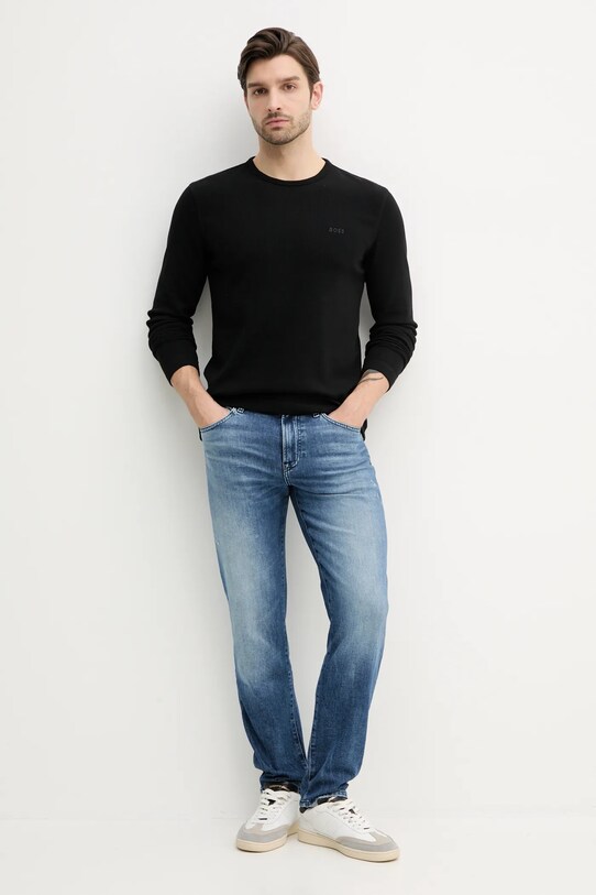 BOSS Orange longsleeve 50520725 czarny SS25