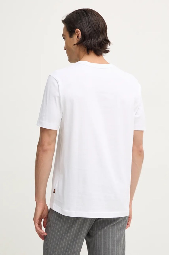 Oblečení Bavlněné tričko Boss Orange 50528189 bílá