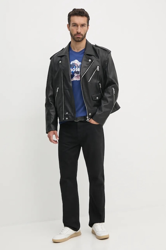 Boss Orange tricou din bumbac 50528189 albastru AW24