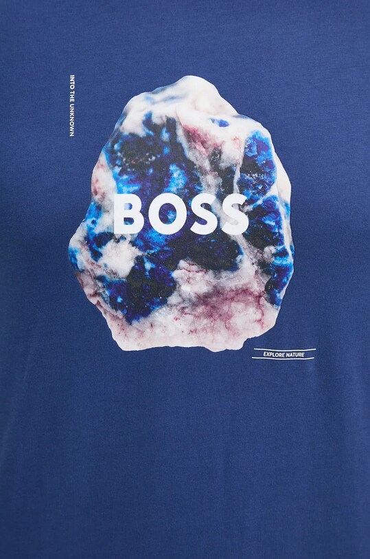 Бавовняна футболка Boss Orange 50528189 блакитний