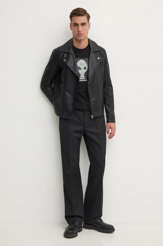 Bavlněné tričko Boss Orange 50528190 černá NC24