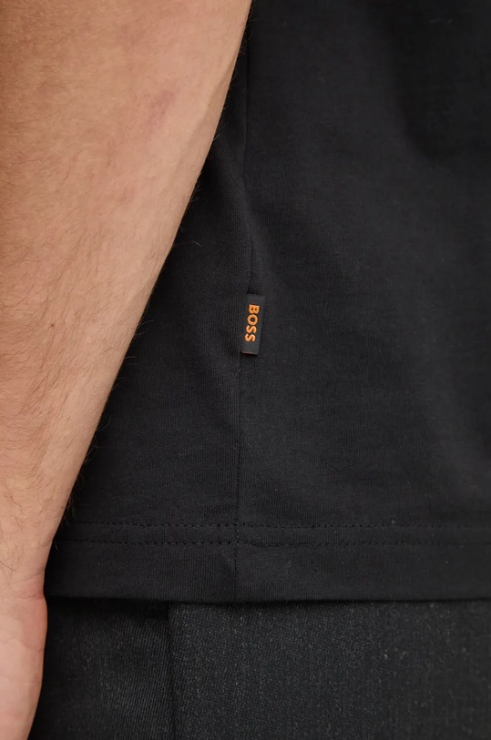 Bavlněné tričko Boss Orange 50528190 černá