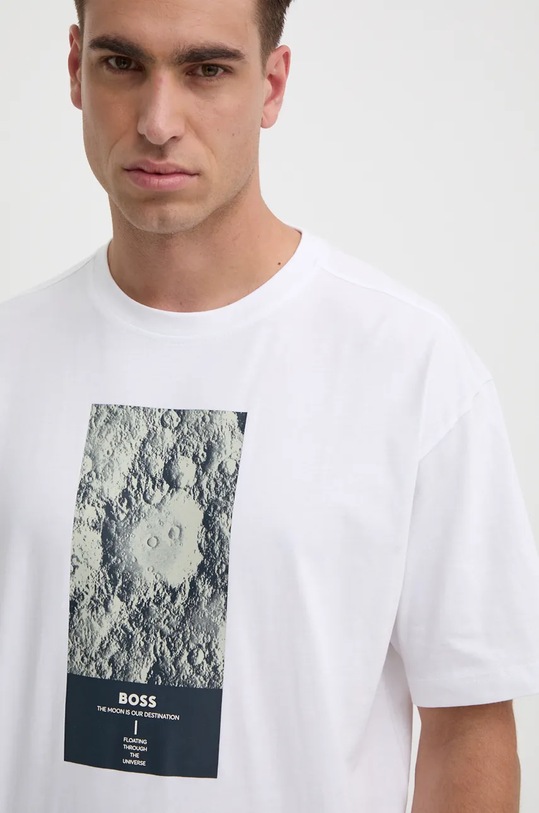 Bavlněné tričko Boss Orange bílá 50528209