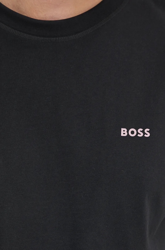 Bavlněné tričko Boss Orange 50528221 černá