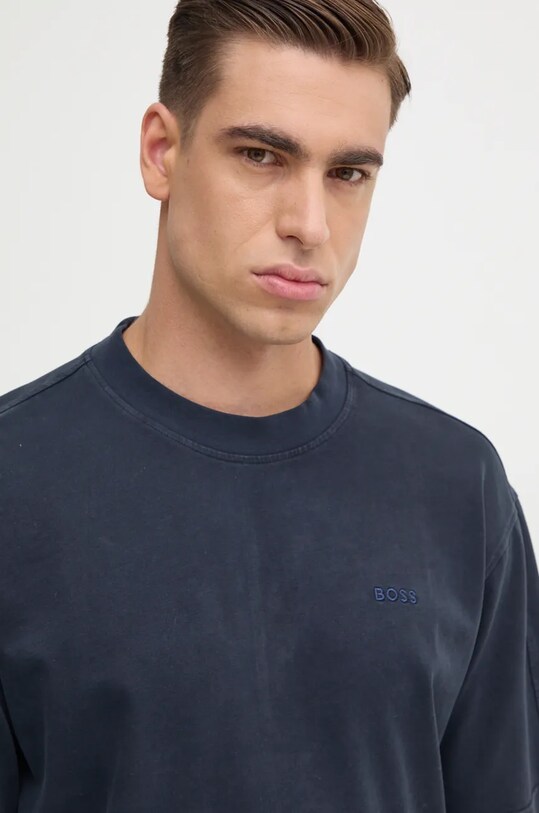 Boss Orange tricou din bumbac bleumarin 50528468
