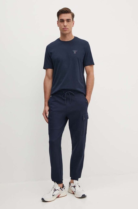 Aeronautica Militare tricou din bumbac TS2301J592 bleumarin AW24