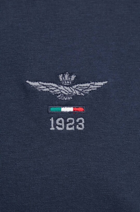 Бавовняна футболка Aeronautica Militare TS2301J592 темно-синій